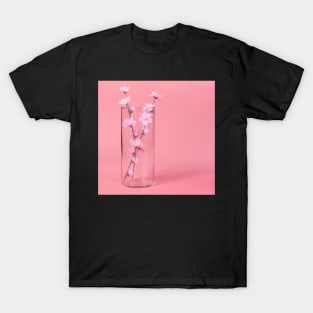 Pink flowers background T-Shirt